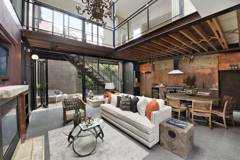 Double-Height Industrial Loft Mezzanine Co-Op Unit