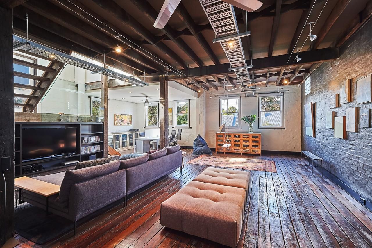 Warehouse Loft Reclaimed Timber Brick Living Space