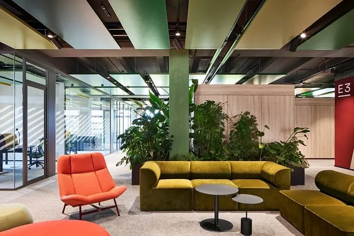 Biophilic Executive Lounge Plants Private Offices